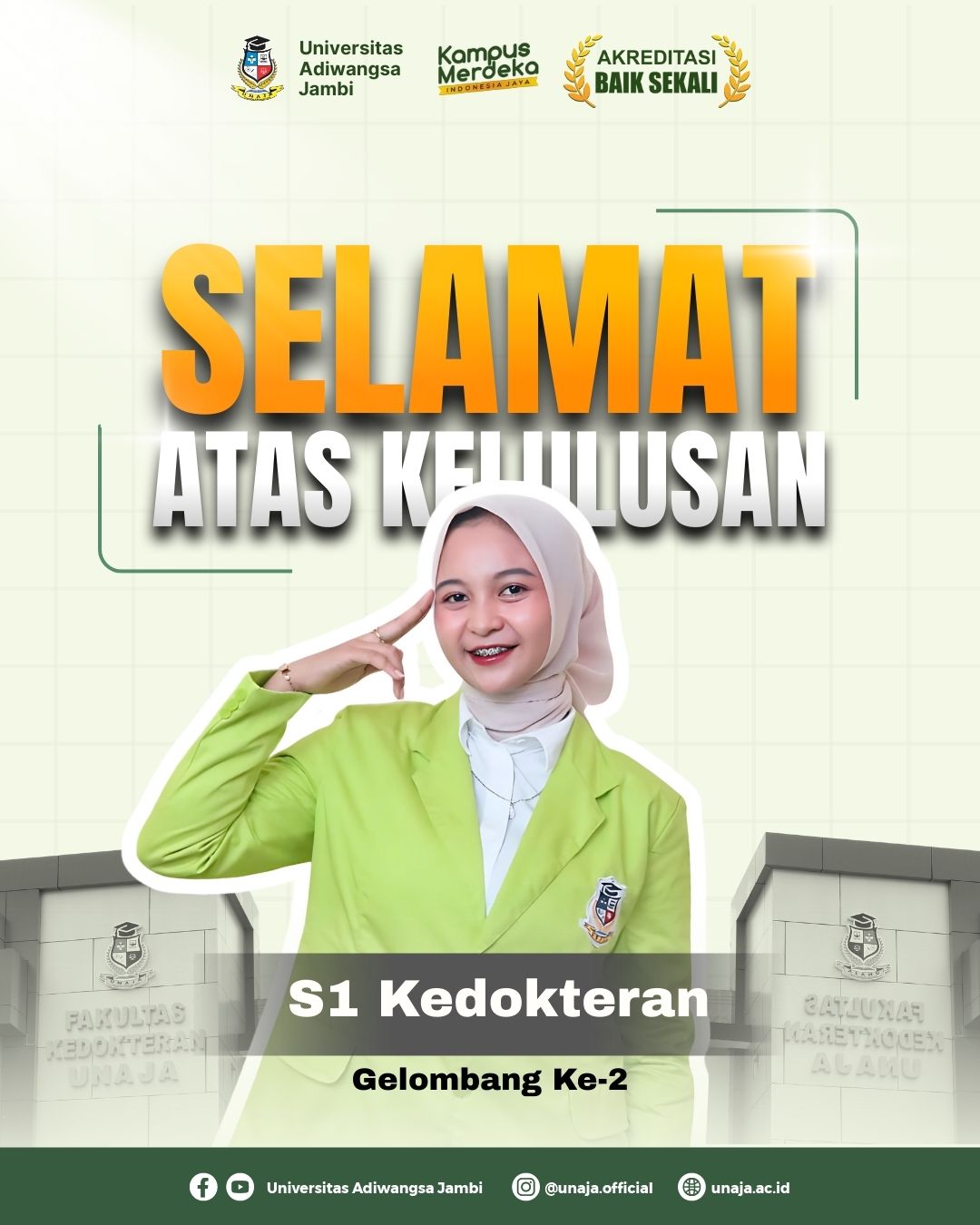 Pengumuman Peserta Lulus Tahap Awal Seleksi S1 Kedokteran Universitas Adiwangsa Jambi Gelombang 2 Tahun 2024