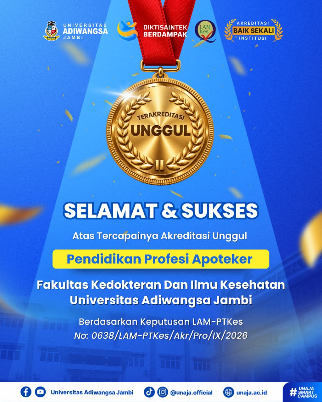 Pendidikan Profesi Apoteker UNAJA Raih Akreditasi Unggul