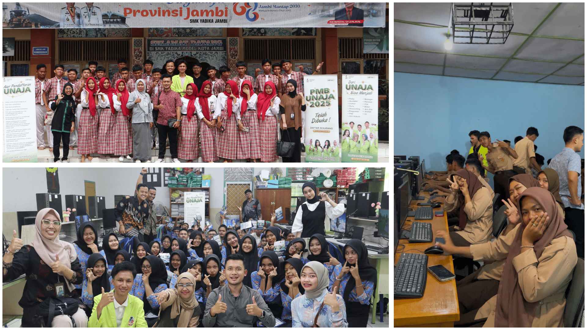 FAKULTAS TEKNIK DAN ILMU KOMPUTER UNAJA ADAKAN PENGABDIAN MASYARAKAT DI TIGA SMK DI KOTA JAMBI: SMK YADIKA, SMK PGRI 2 KOTA JAMBI, DAN SMKN 2 KOTA A
