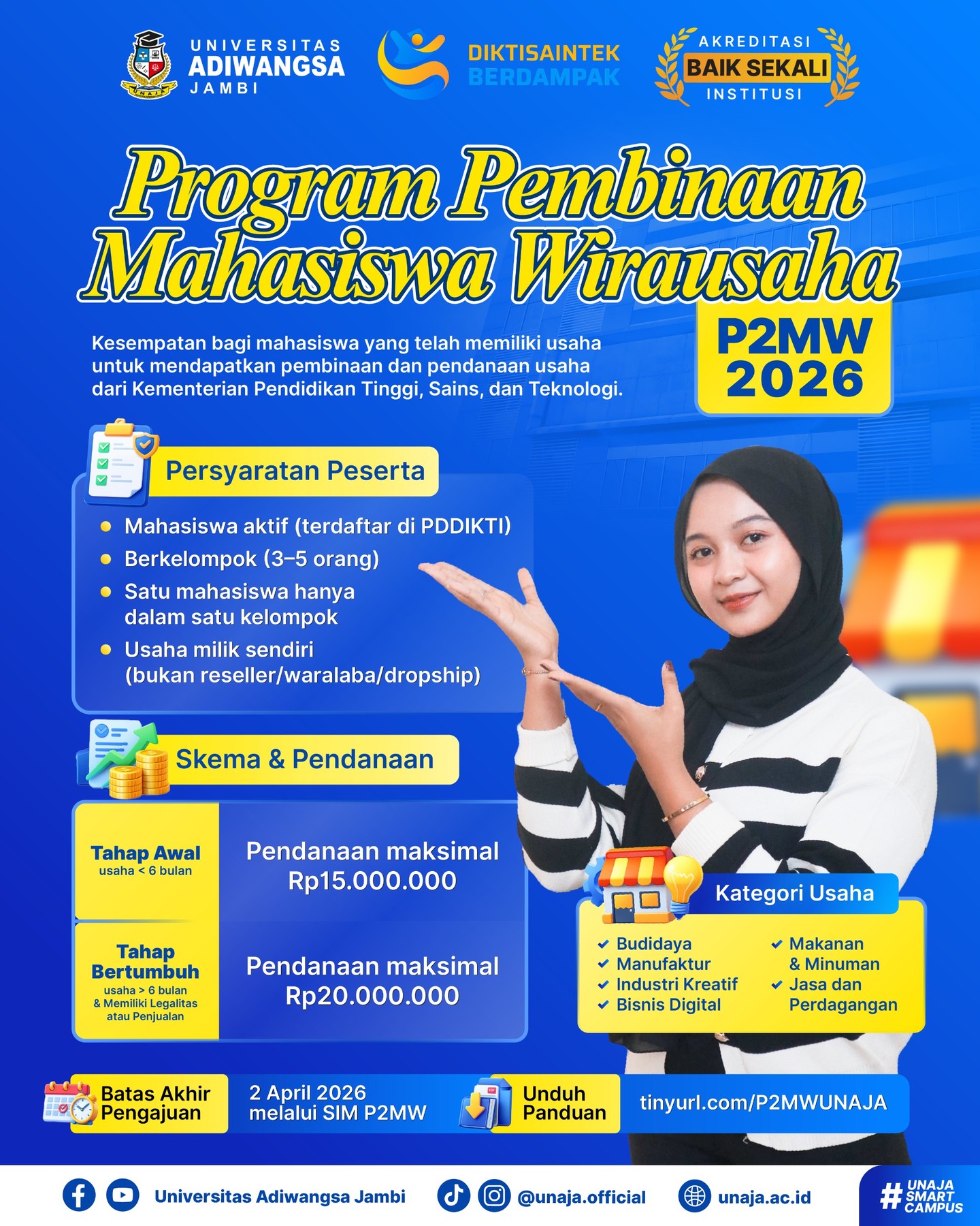 Universitas Adiwangsa Jambi Dorong Jiwa Wirausaha Mahasiswa Melalui Program P2MW 2026