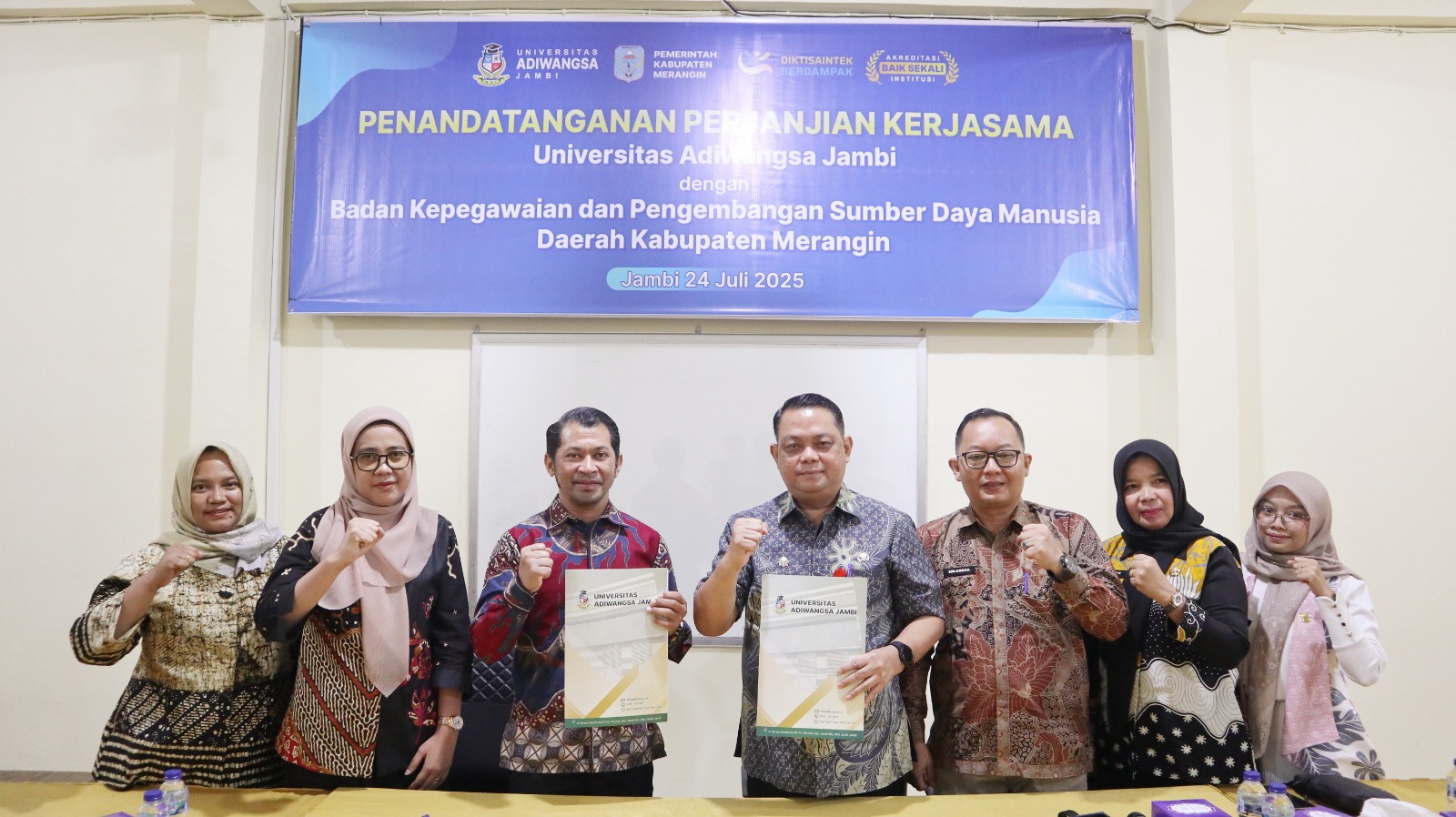 MoU: Universitas Adiwangsa Jambi Teken Kerja Sama Strategis dengan BKPSDMD Kabupaten Merangin