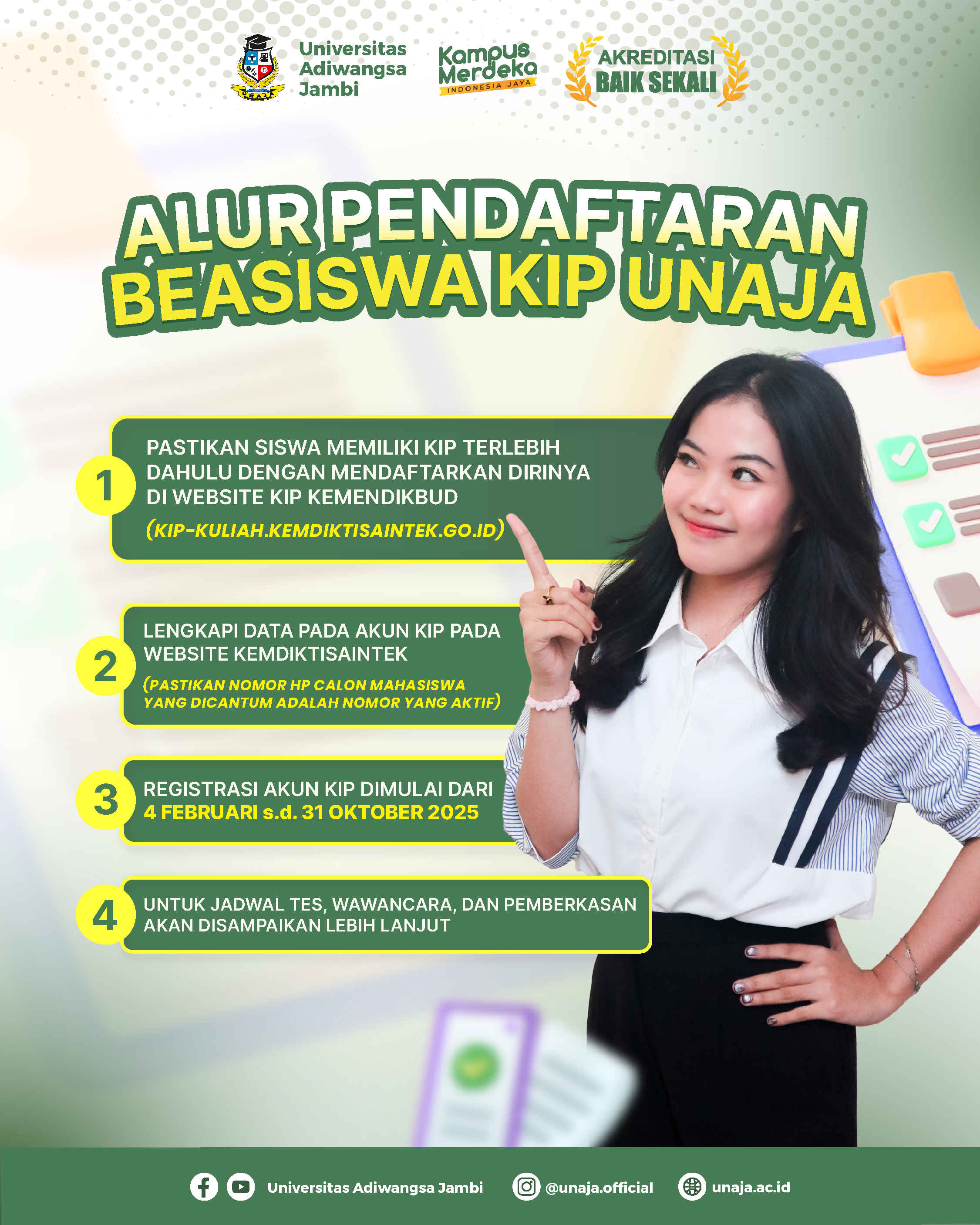 PEMBUKAAN JALUR KIP UNAJA 2025