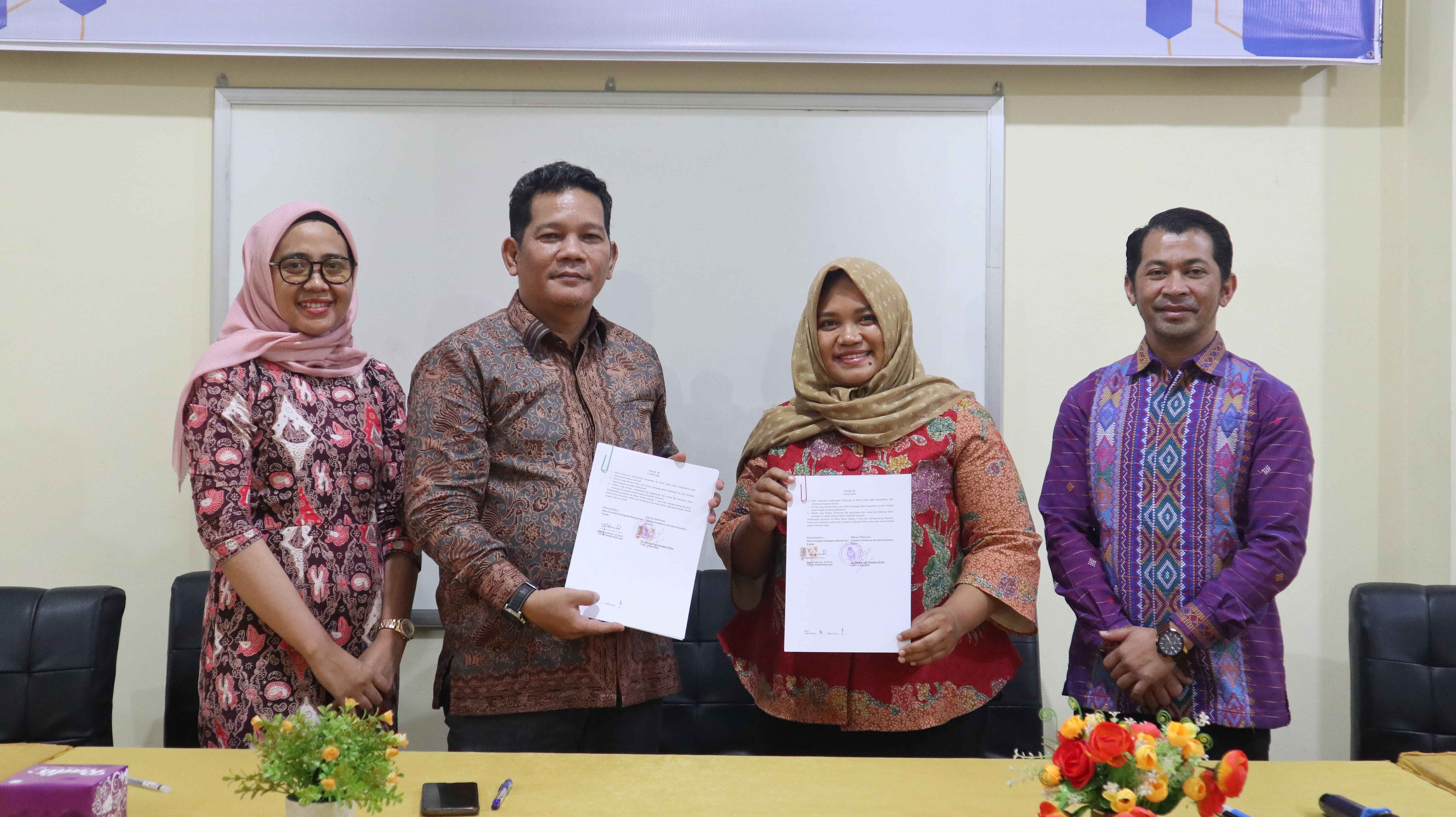 PENANDATANGANAN MoU ANTARA UNIVERSITAS ADIWANGSA JAMBI dan DINAS KESEHATAN KABUPATEN BATANG HARI