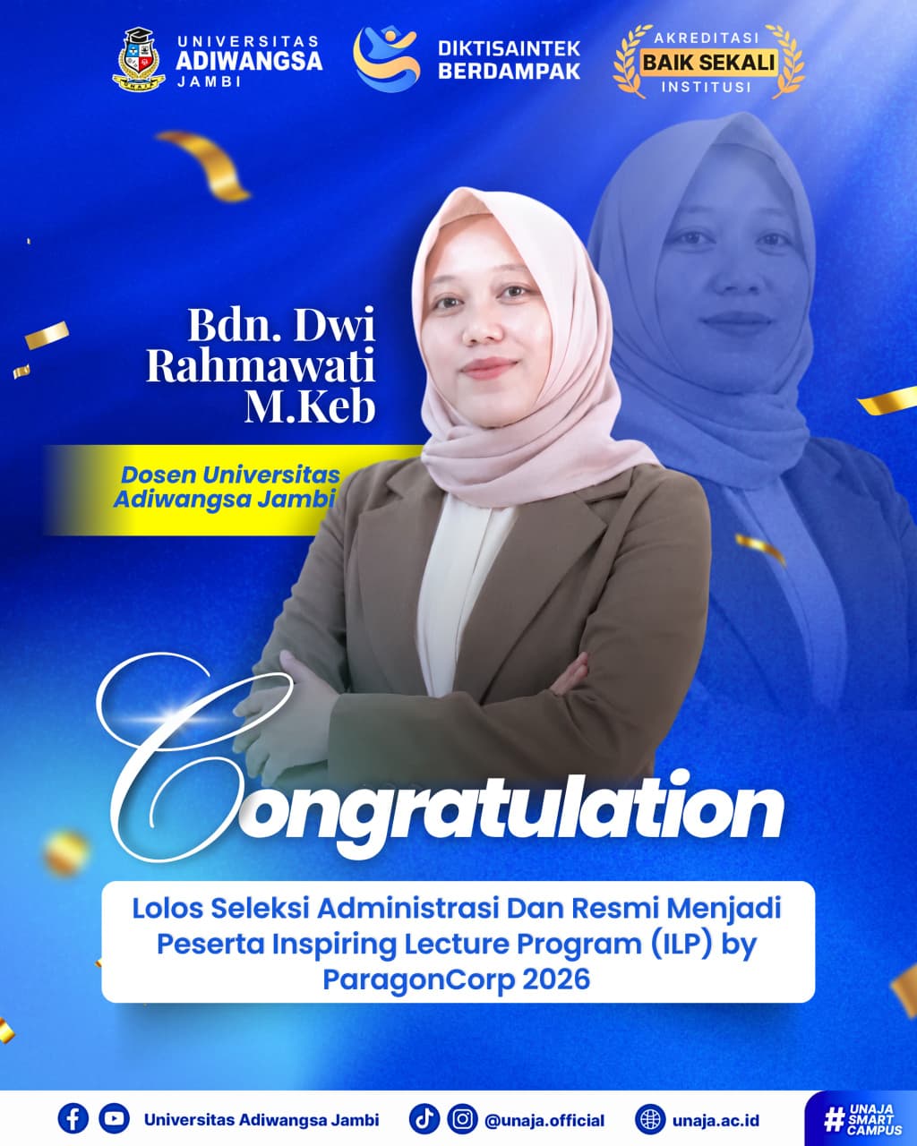 Dosen UNAJA Lolos Inspiring Lecture Program ParagonCorp 2026, Torehkan Prestasi Membanggakan