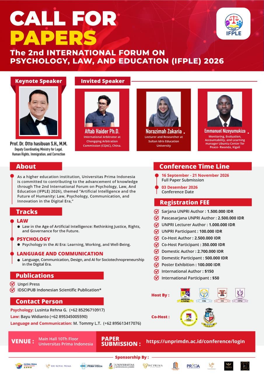 CALL FOR PAPERS: IFPLE 2026